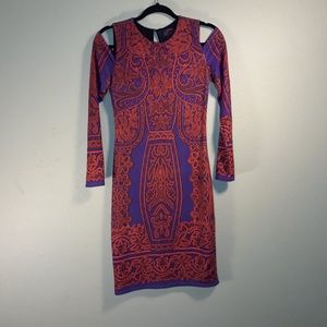 Hale Bob Raspberry and Purple Dress size SM 005